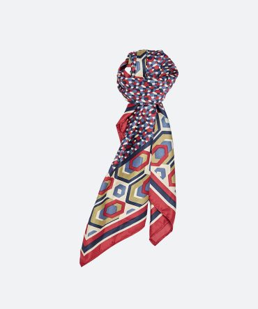 Bufanda con estampado geométrico